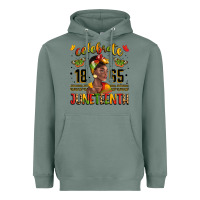 Sage celebrate 1865 juneteenth with black woman Heavyweight Hoodie - LillyAllenDesigns