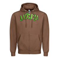 Chestnut lucky st patricks day Zipper Hoodie - MaliasSmallBusiness