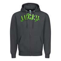 Smoke lucky st patricks day Zipper Hoodie - MaliasSmallBusiness