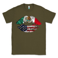 Army Green mexico usa lips Classic Tee - AdoDesignShop