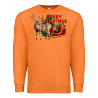 Carrot Merry Christmas Deer Premium Sweatshirt - LillyAllenDesigns