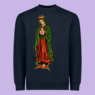 Our Lady Of Guadalupe Heavyweight Sweatshirt Designed By Jahusdesignshop