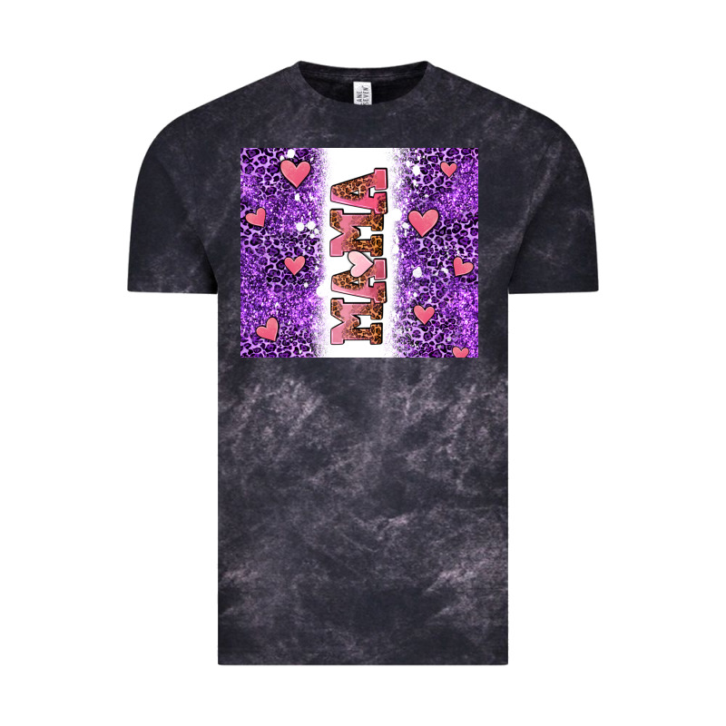 Purple Leopard Pink Mama Hearts Vintage Tee by AdoDesignShop | Teevron