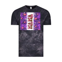 Cloud Black purple leopard pink mama hearts Vintage Tee - AdoDesignShop