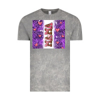 Cloud Rock purple leopard pink mama hearts Vintage Tee - AdoDesignShop