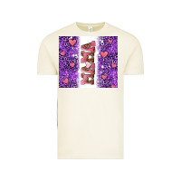 Vintage Arctic purple leopard pink mama hearts Vintage Tee - AdoDesignShop
