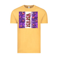Vintage Mustard purple leopard pink mama hearts Vintage Tee - AdoDesignShop
