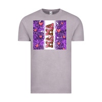 Vintage Zinc purple leopard pink mama hearts Vintage Tee - AdoDesignShop