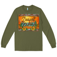 Army Green western desert darlin sunset serape leopard sunflowers mousepad Long Sleeve Tee - BarkalooDesign