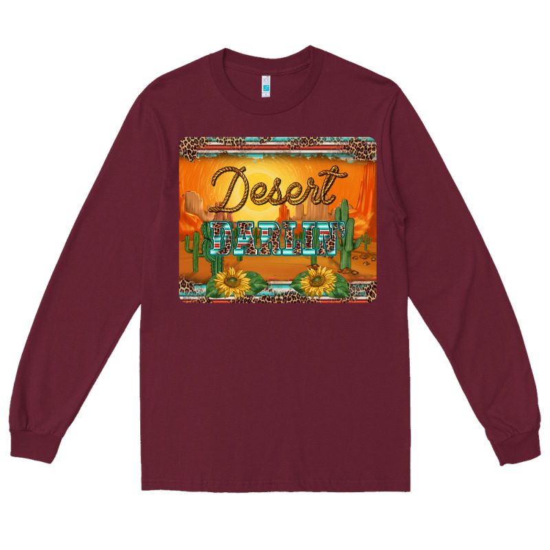 Western Desert Darlin Sunset Serape Leopard Sunflowers Mousepad Long Sleeve Tee by BarkalooDesign | Teevron