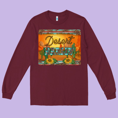 Western Desert Darlin Sunset Serape Leopard Sunflowers Mousepad Long Sleeve Tee Designed By Barkaloodesign