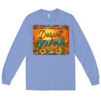 Colony Blue western desert darlin sunset serape leopard sunflowers mousepad Long Sleeve Tee - BarkalooDesign