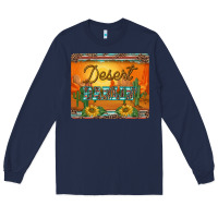 Navy western desert darlin sunset serape leopard sunflowers mousepad Long Sleeve Tee - BarkalooDesign