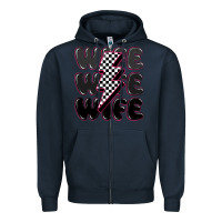 Navy wife wife wife Zipper Hoodie - MaliasSmallBusiness
