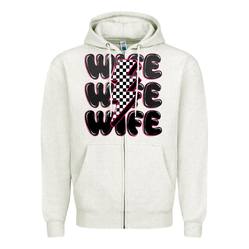 Wife Wife Wife Zipper Hoodie by MaliasSmallBusiness | Teevron