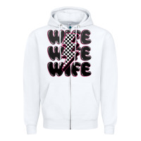 White wife wife wife Zipper Hoodie - MaliasSmallBusiness