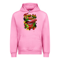 Fuchsia Pink free ish juneteenth lips Urban Hoodie - CowGirlArtShop