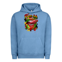 Pigment Pebble Blue free ish juneteenth lips Urban Hoodie - CowGirlArtShop