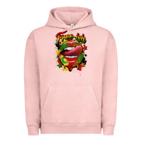 Pigment Salmon free ish juneteenth lips Urban Hoodie - CowGirlArtShop