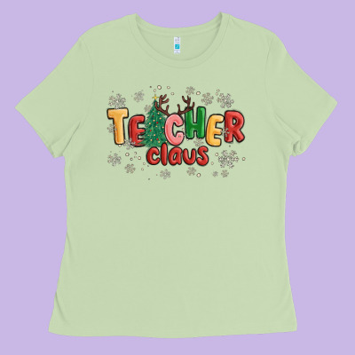 Ladies Tee teacher claus