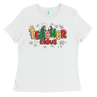 White teacher claus Ladies Tee - MaliasSmallBusiness