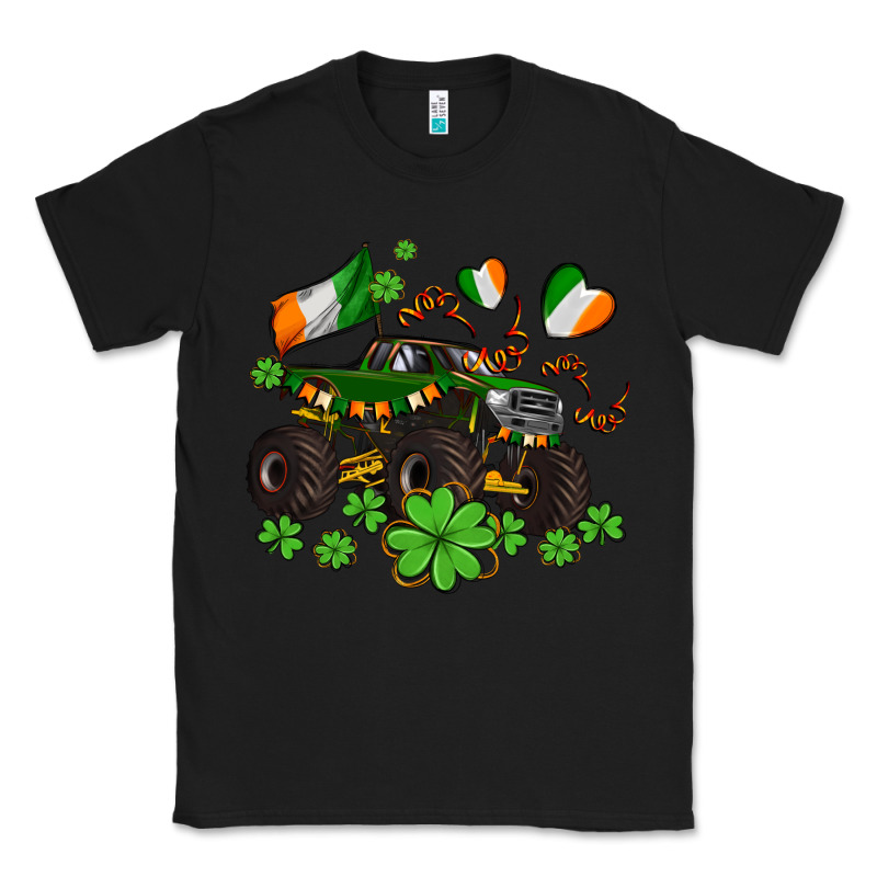 Monster Truck With Shamrocks Classic Tee by AdoDesignShop | Teevron