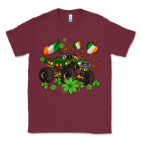 Burgundy monster truck with shamrocks Classic Tee - AdoDesignShop