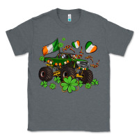 Charcoal Heather monster truck with shamrocks Classic Tee - AdoDesignShop