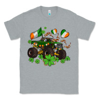 Heather Grey monster truck with shamrocks Classic Tee - AdoDesignShop