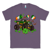 Lavender monster truck with shamrocks Classic Tee - AdoDesignShop