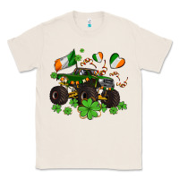 Natural monster truck with shamrocks Classic Tee - AdoDesignShop