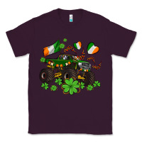 Plum monster truck with shamrocks Classic Tee - AdoDesignShop