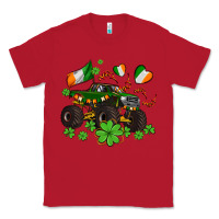 Red monster truck with shamrocks Classic Tee - AdoDesignShop