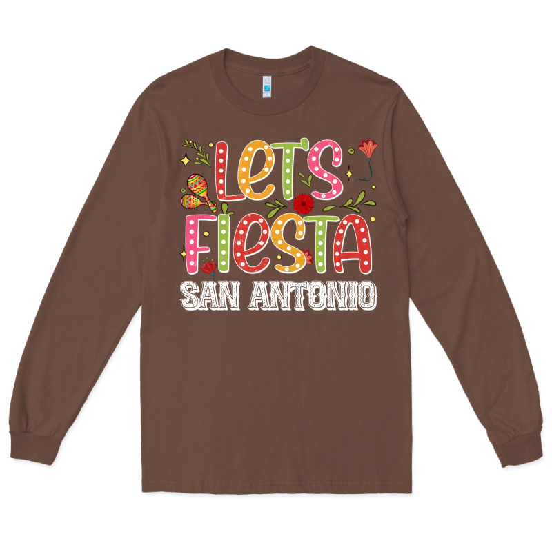 Lets Fiesta San Antonio Long Sleeve Tee by JahusDesignShop | Teevron