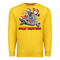 Lemon Merry Christmas Tortoise And Koala Premium Sweatshirt - LillyAllenDesigns