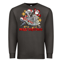 Smoke Merry Christmas Tortoise And Koala Premium Sweatshirt - LillyAllenDesigns