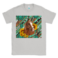 Moon Dust western horse with gemstone and sunflower Classic Tee - Artiststas