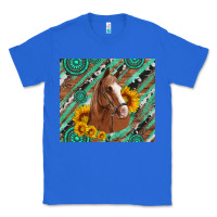 True Royal western horse with gemstone and sunflower Classic Tee - Artiststas
