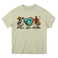 Mossy peace love rodeo Heavy Core Tee - texasbilliewilder