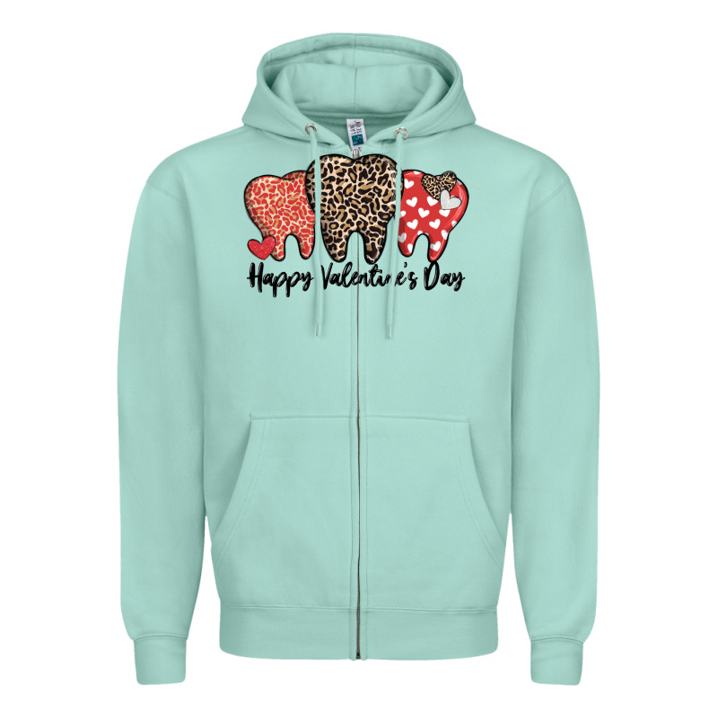 Dentist Happy Valentines Day Zipper Hoodie by MaliasSmallBusiness | Teevron