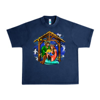 Navy jesus and mary with god Urban Heavy Tee - AdoDesignShop