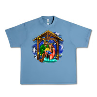 Pebble Blue jesus and mary with god Urban Heavy Tee - AdoDesignShop