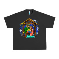 Pigment Black jesus and mary with god Urban Heavy Tee - AdoDesignShop