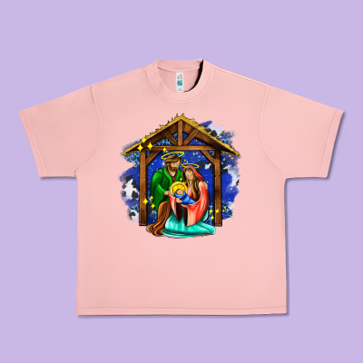 Jesus And Mary With God Urban Heavy Tee Designed By Adodesignshop