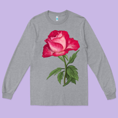 Love At First Sight Rose Long Sleeve Tee Designed By Lillyallendesigns