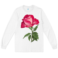 White Love At First Sight Rose Long Sleeve Tee - LillyAllenDesigns