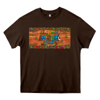 Chocolate Brown i teach au some kids license plate Heavy Core Tee - Artiststas