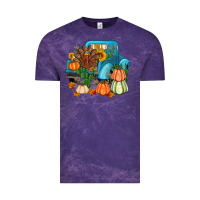 Cloud Purple Thanksgiving turkey truck Vintage Tee - Artiststas