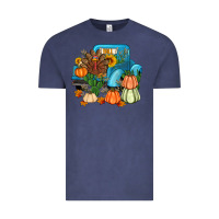 Vintage Denim Thanksgiving turkey truck Vintage Tee - Artiststas