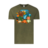 Vintage Olive Thanksgiving turkey truck Vintage Tee - Artiststas